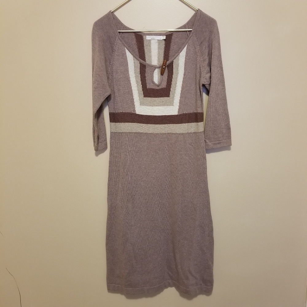 prAna Yarrah Dress Nude Blush Pink Colorblocked - Picture 8 of 8